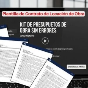 Kit Presupuestos de Obra sin errores